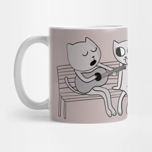 Serenading Cat Love Mug